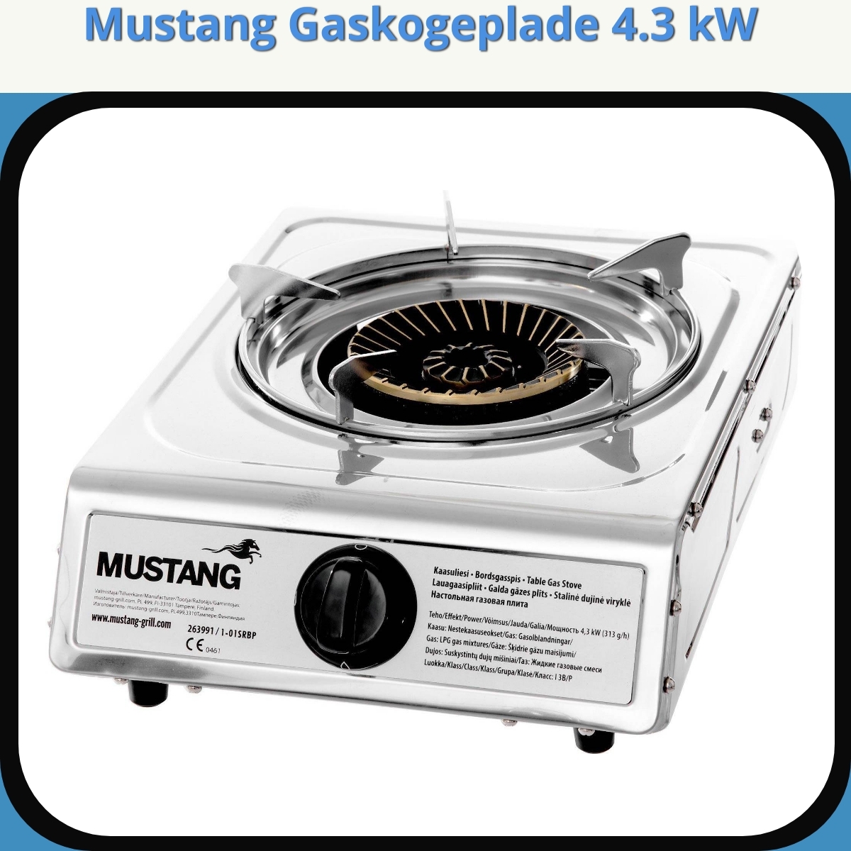 Anmeldelse af Mustang Gaskogeplade 4.3 kW