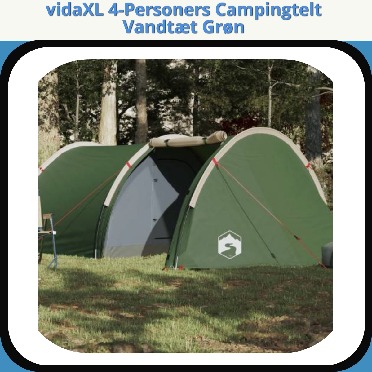 Anmeldelse af vidaXL 4-Personers Campingtelt Vandtæt Grøn
