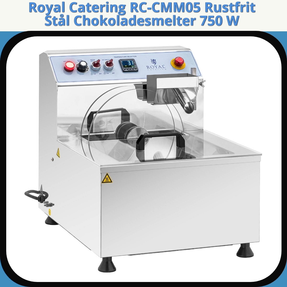 Anmeldelse af Royal Catering RC-CMM05 Rustfrit Stål Chokoladesmelter 750 W