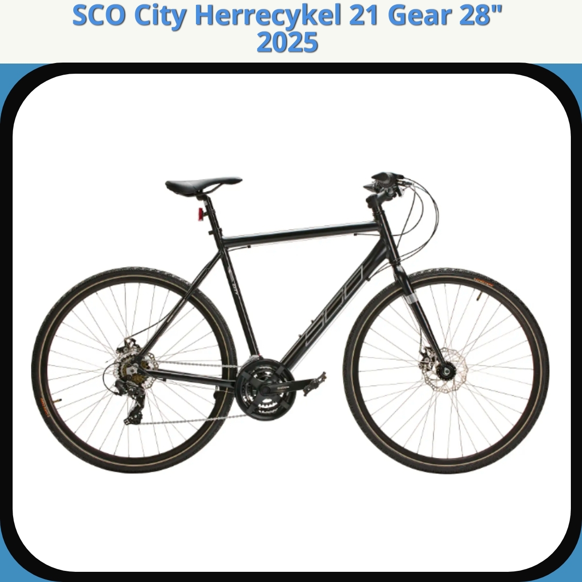 Anmeldelse af SCO City Herrecykel 21 Gear 28