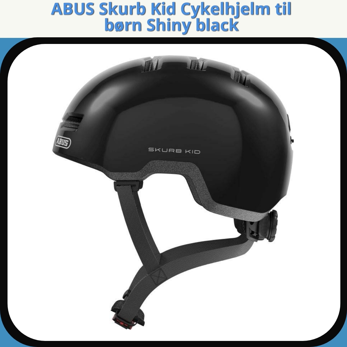 Anmeldelse af ABUS Skurb Kid Cykelhjelm til børn Shiny black