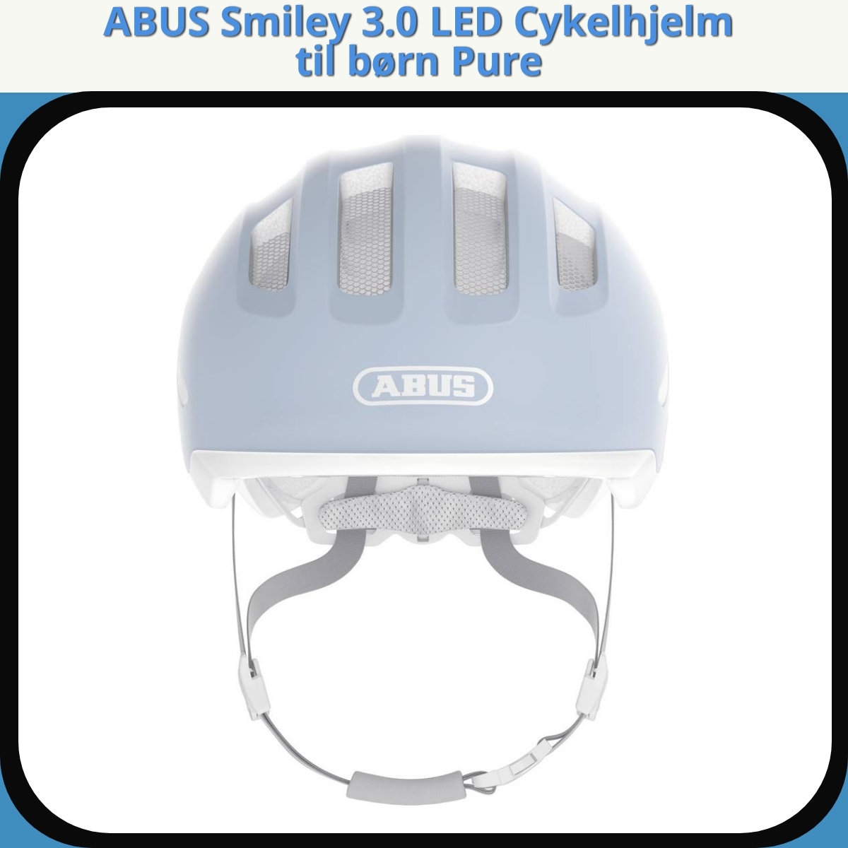 Anmeldelse af ABUS Smiley 3.0 LED Cykelhjelm til børn Pure