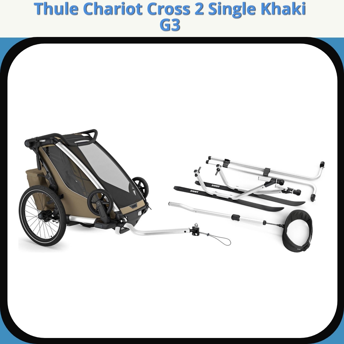 Anmeldelse af Thule Chariot Cross 2 Single Khaki G3