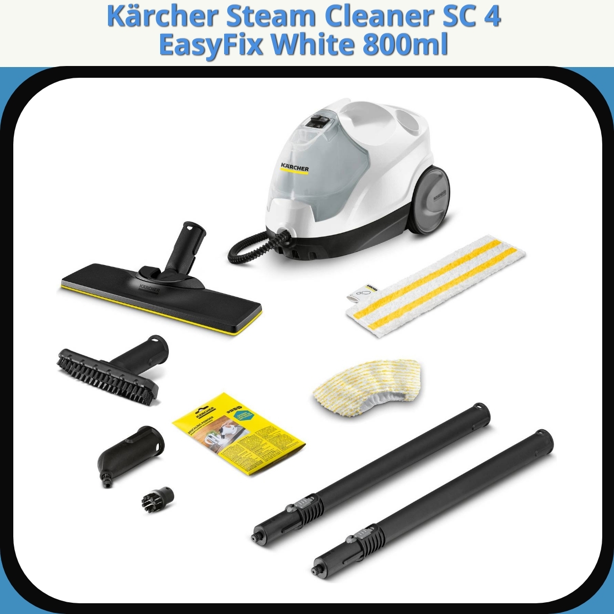 Anmeldelse af Kärcher Steam Cleaner SC 4 EasyFix White 800ml