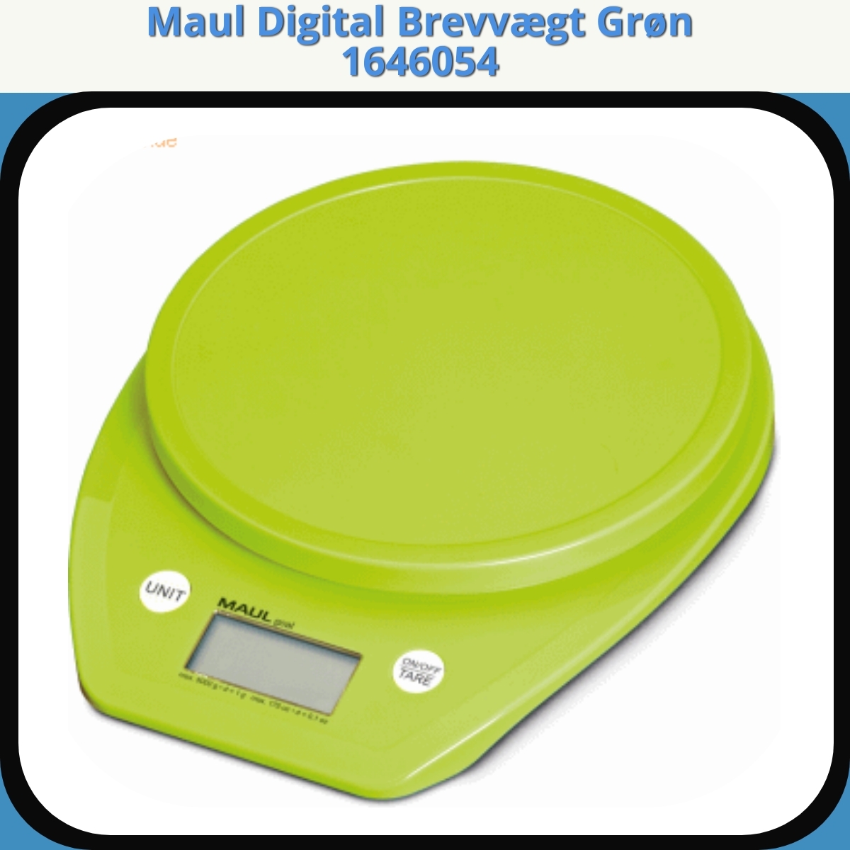Anmeldelse af Maul Digital Brevvægt Grøn 1646054