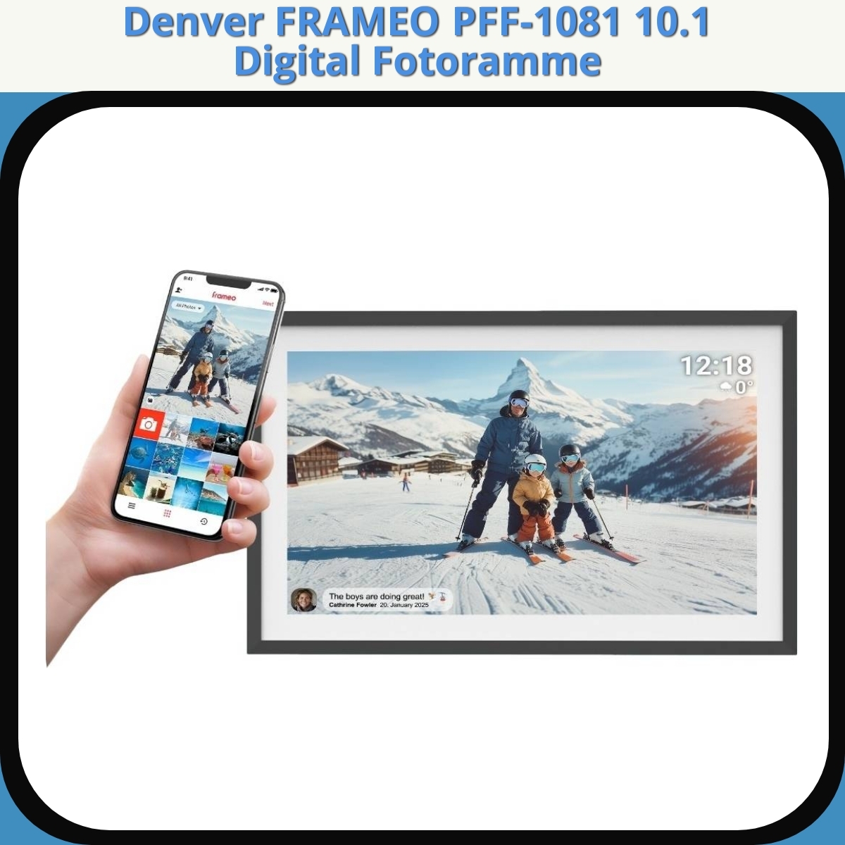 Anmeldelse af Denver FRAMEO PFF-1081 10.1 Digital Fotoramme