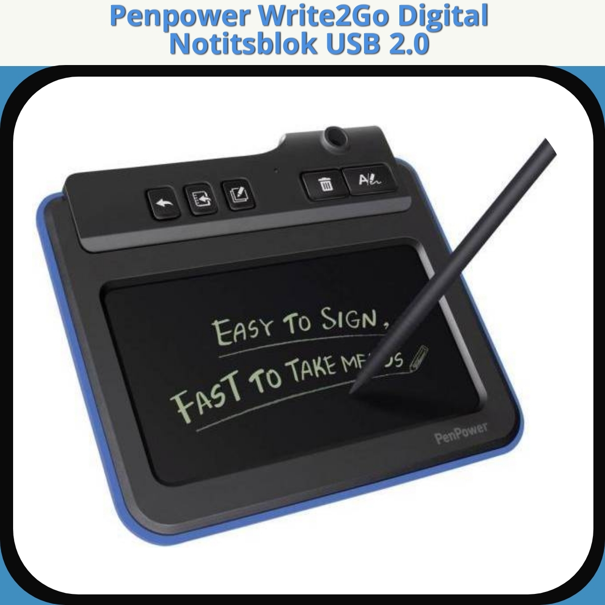Anmeldelse af Penpower Write2Go Digital Notitsblok USB 2.0