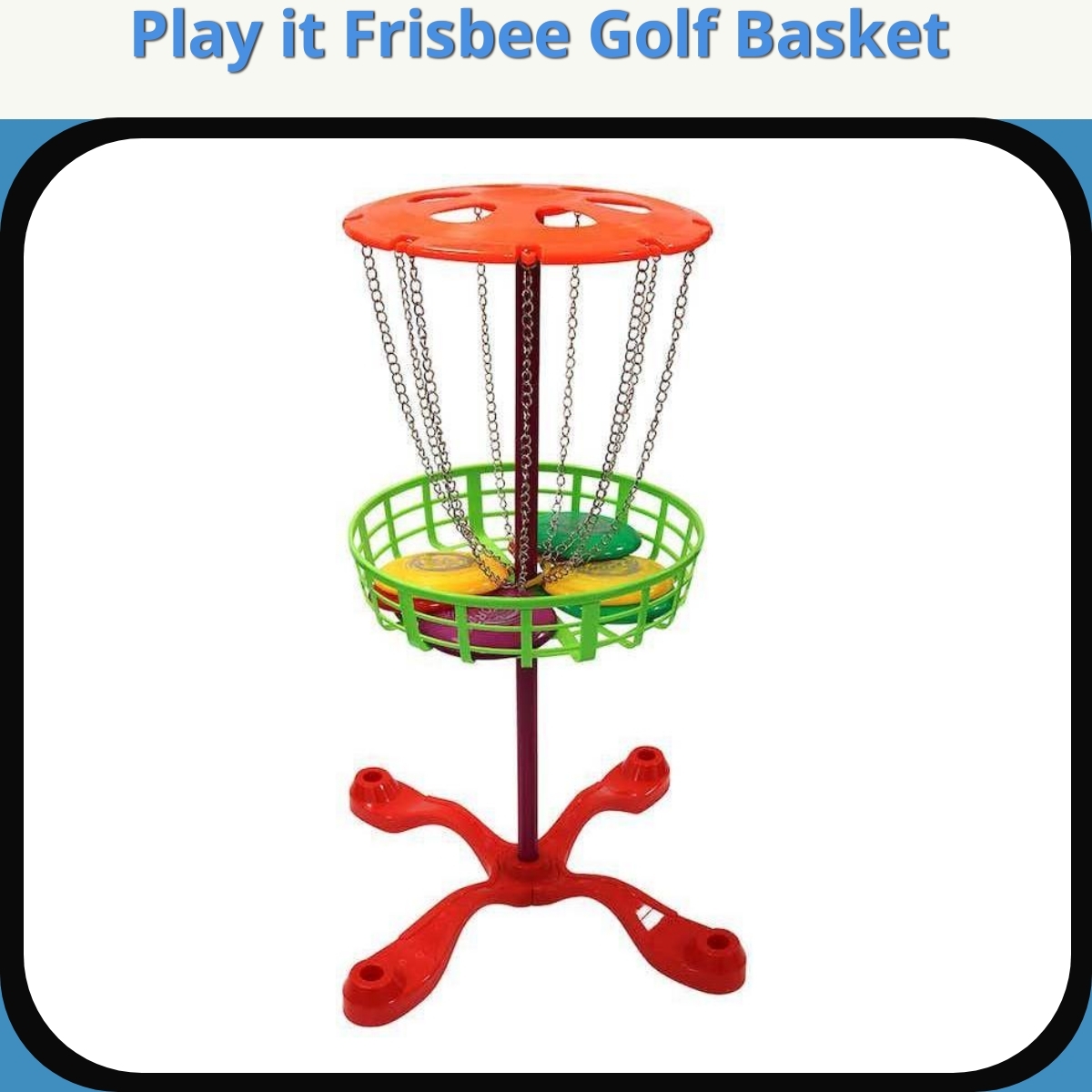 Anmeldelse af Play it Frisbee Golf Basket