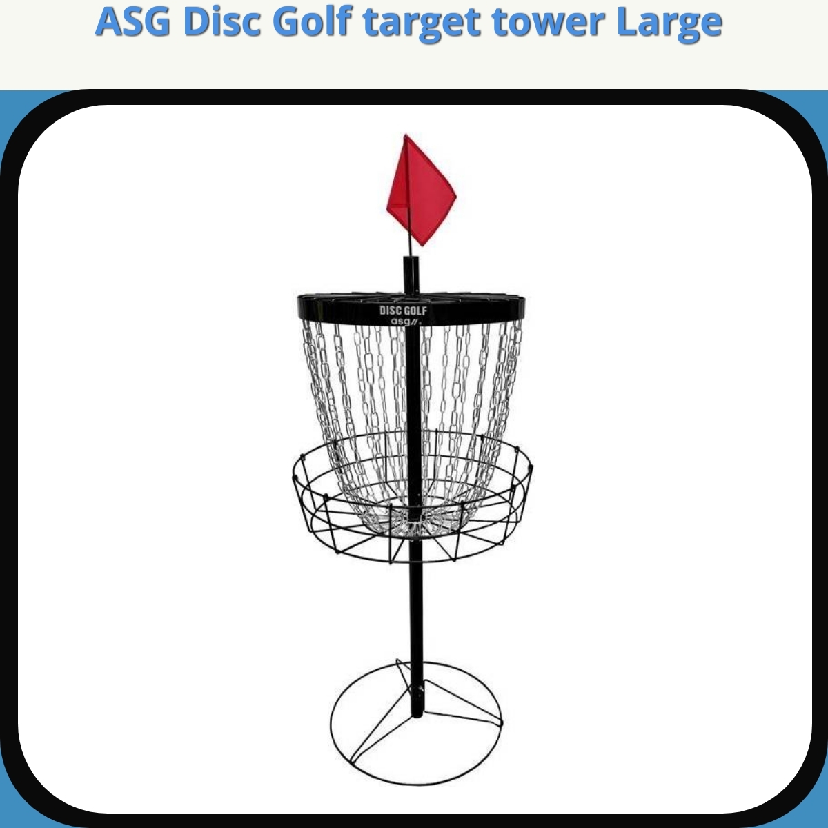 Anmeldelse af ASG Disc Golf target tower Large