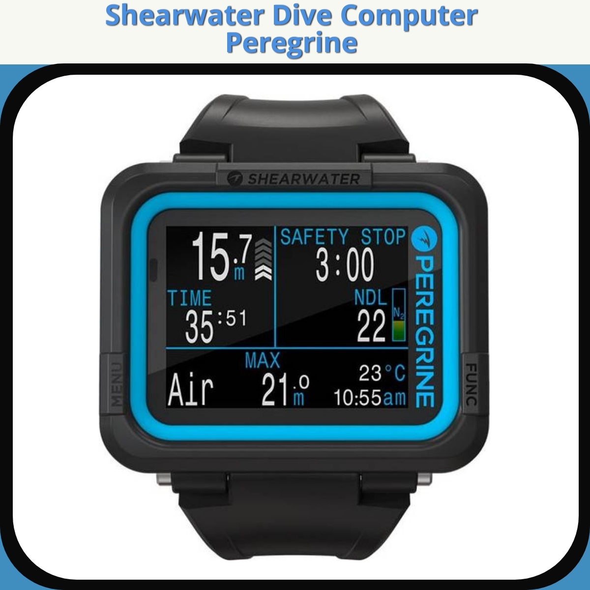 Anmeldelse af Shearwater Dive Computer Peregrine