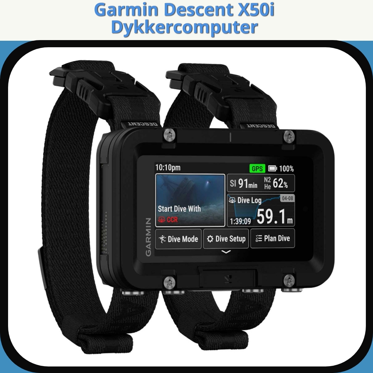 Anmeldelse af Garmin Descent X50i Dykkercomputer