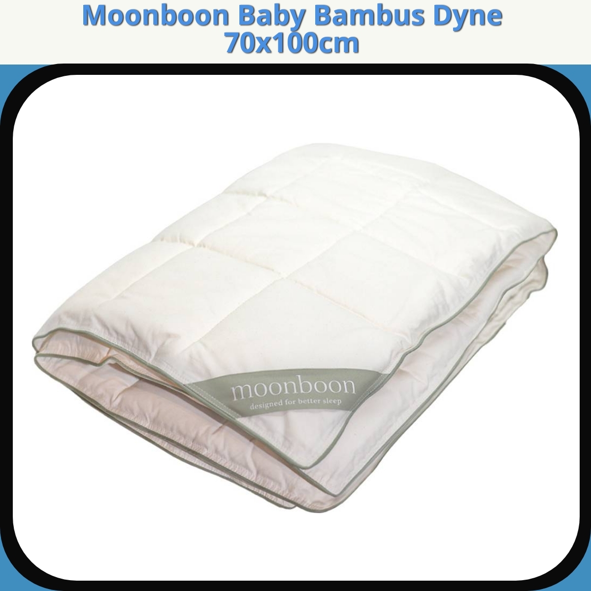 Anmeldelse af Moonboon Baby Bambus Dyne 70x100cm