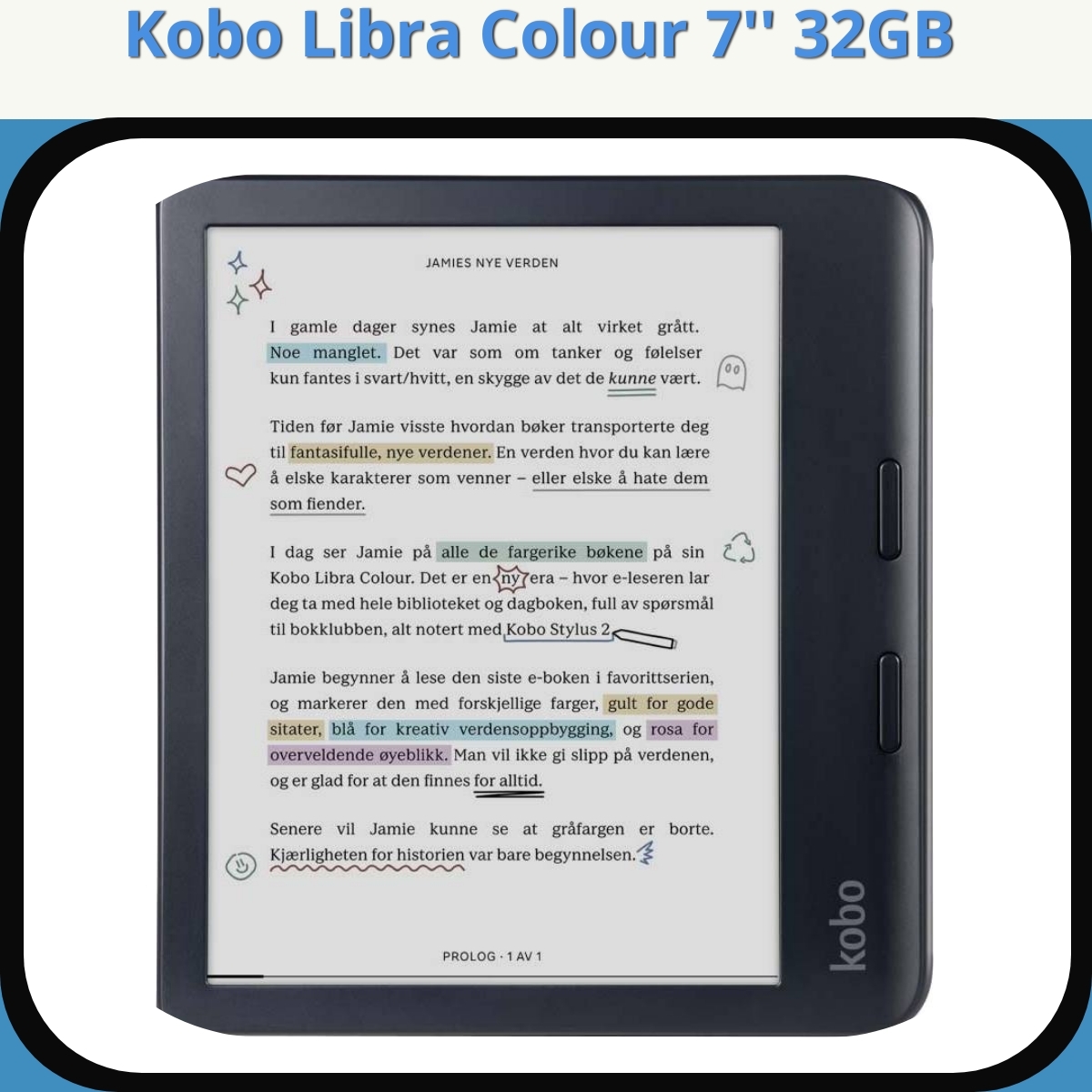 Anmeldelse af Kobo Libra Colour 7'' 32GB