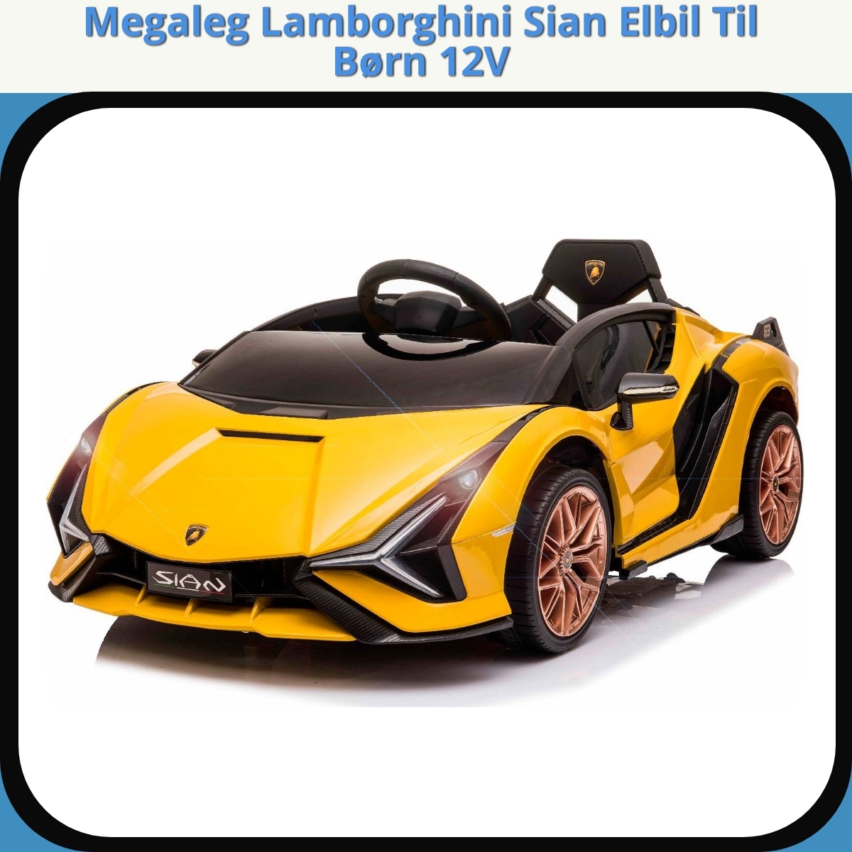 Anmeldelse af Megaleg Lamborghini Sian Elbil Til Børn 12V