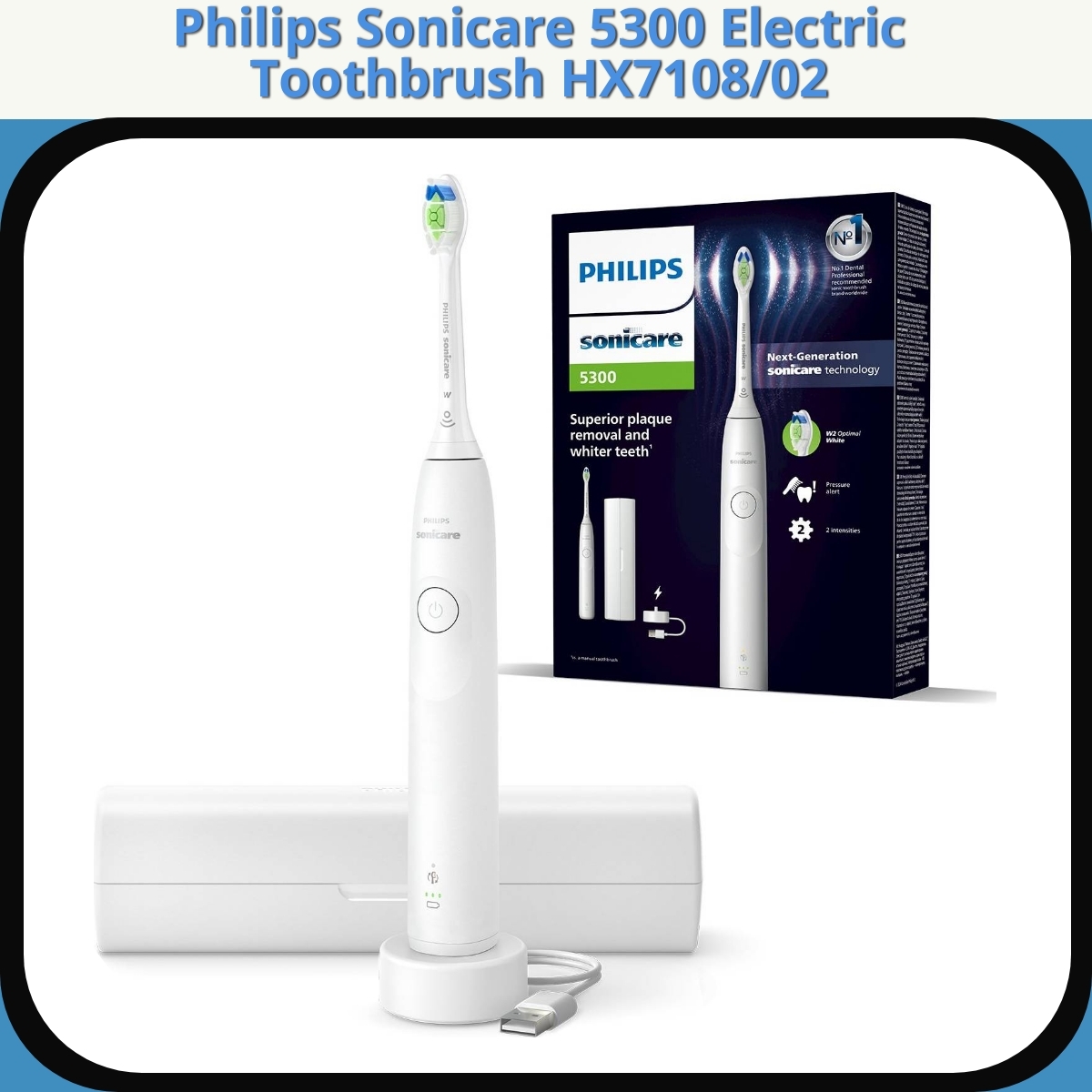 Anmeldelse af Philips Sonicare 5300 Electric Toothbrush HX7108/02