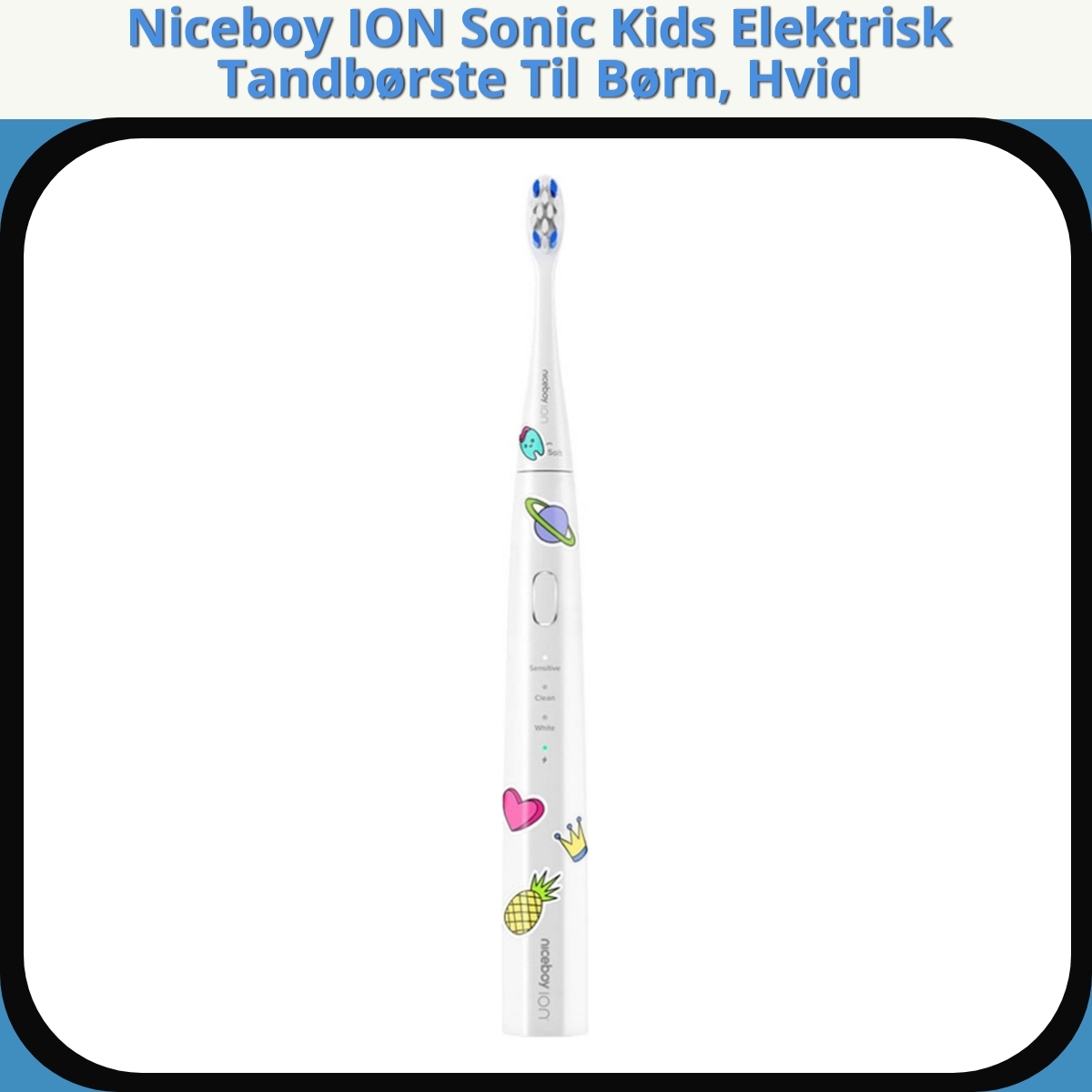 Anmeldelse af Niceboy ION Sonic Kids Elektrisk Tandbørste Til Børn, Hvid