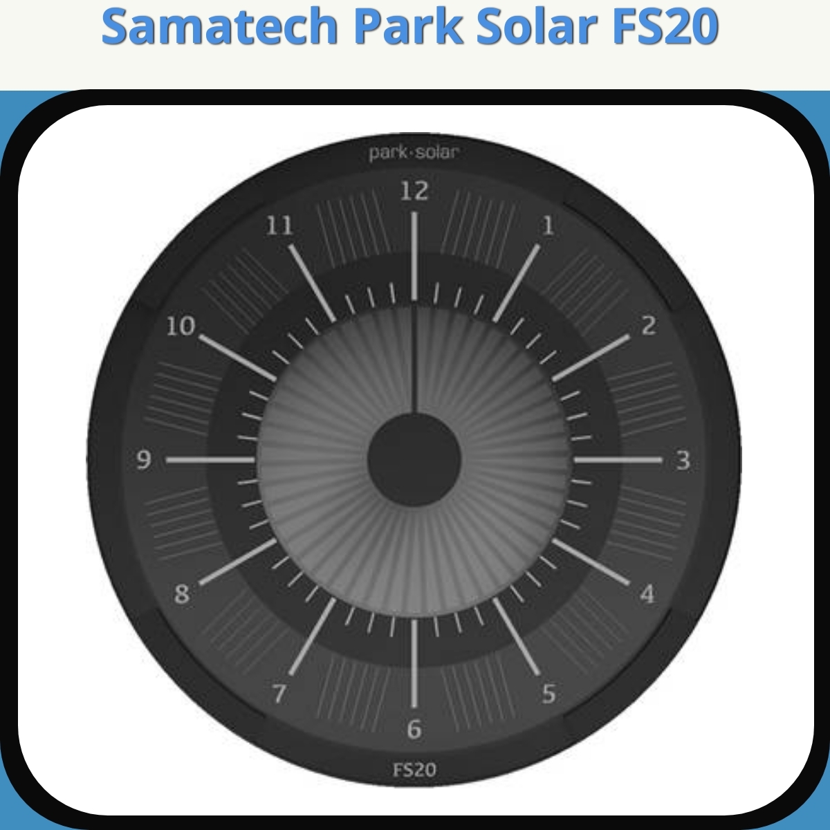 Anmeldelse af Samatech Park Solar FS20