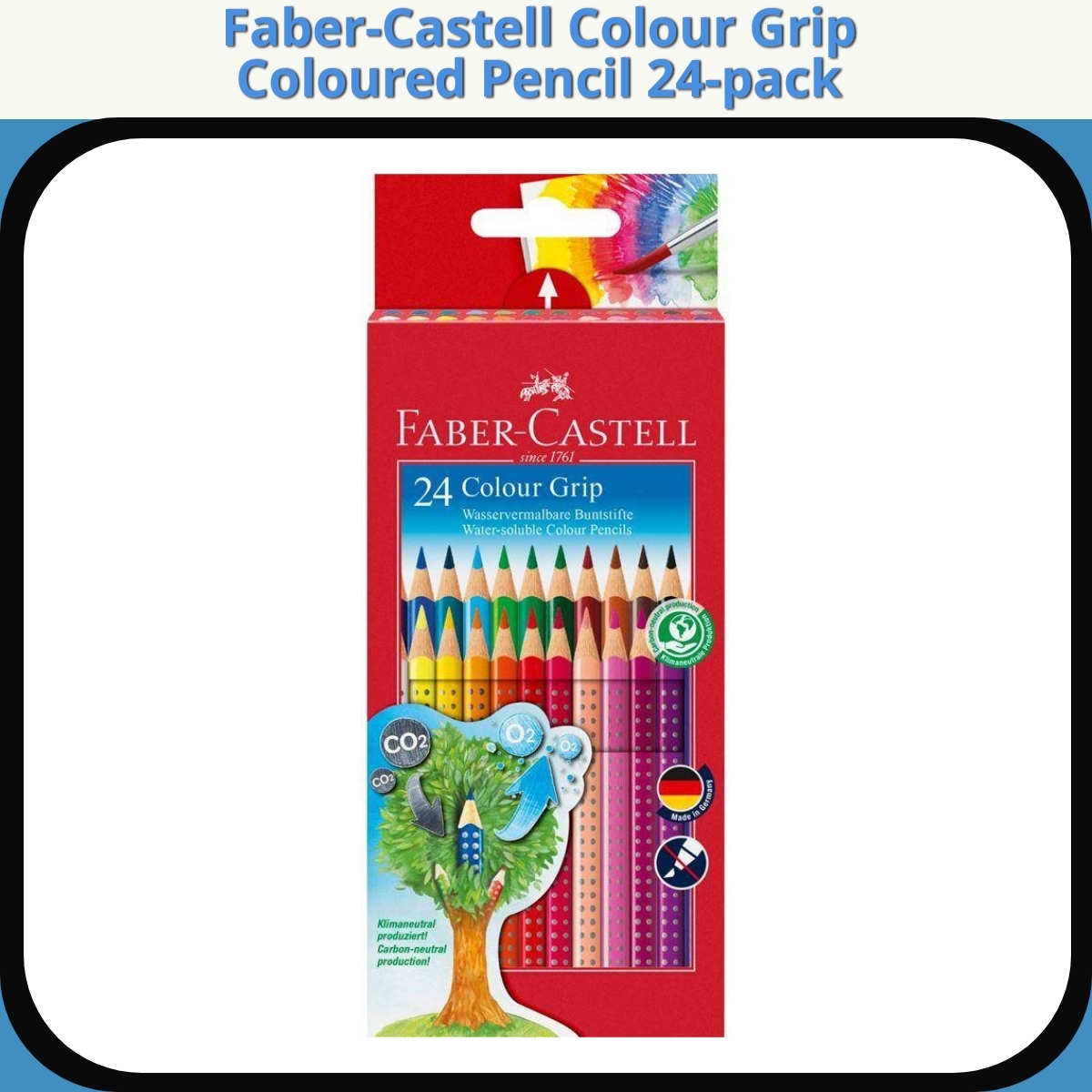Anmeldelse af Faber-Castell Colour Grip Coloured Pencil 24-pack