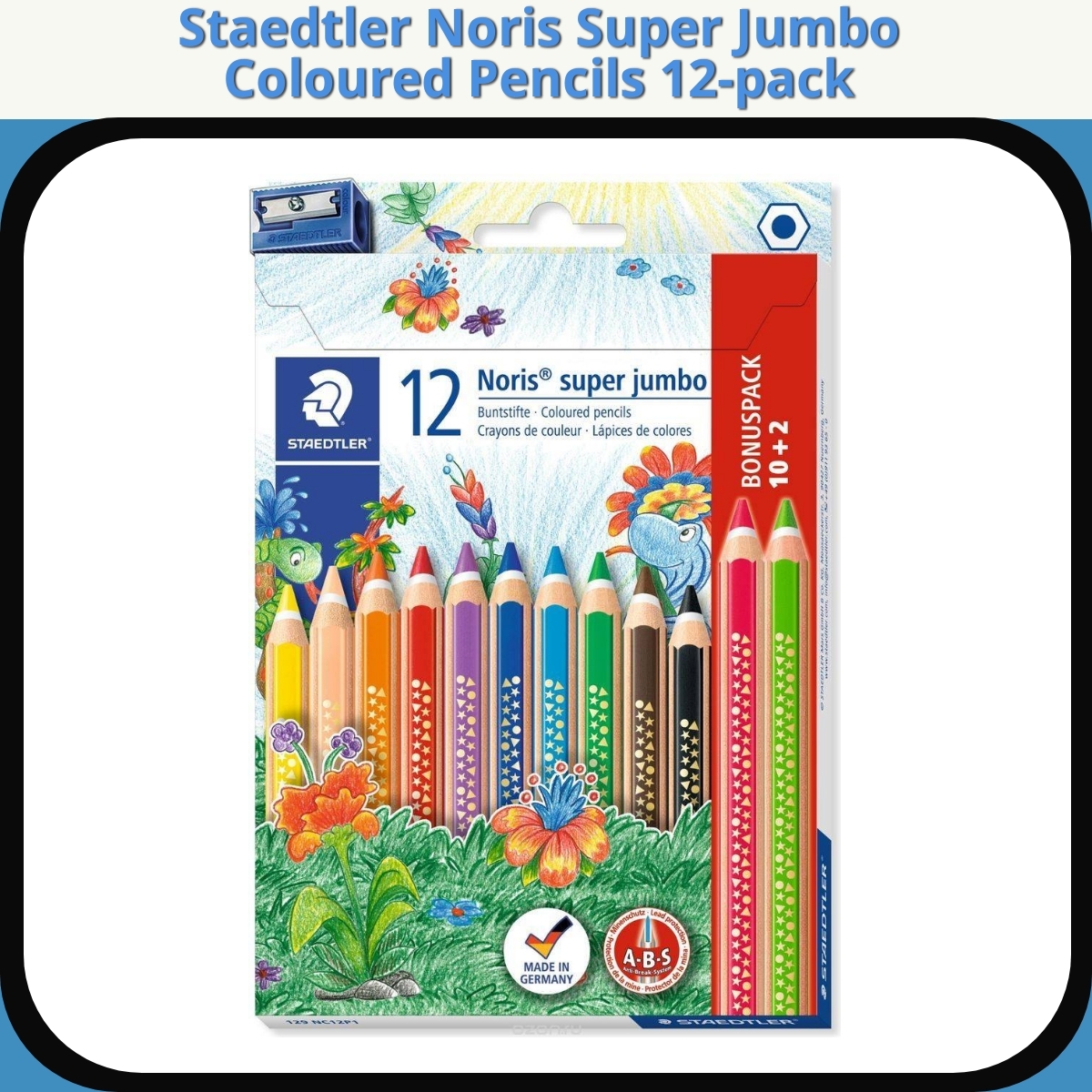 Anmeldelse af Staedtler Noris Super Jumbo Coloured Pencils 12-pack