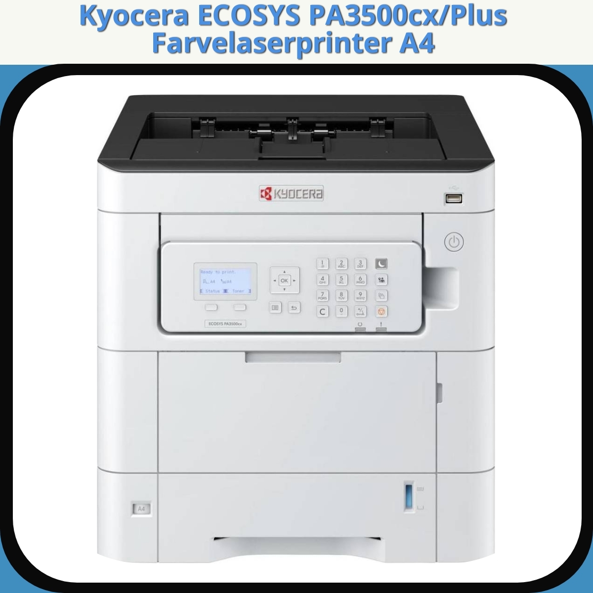 Anmeldelse af Kyocera ECOSYS PA3500cx/Plus Farvelaserprinter A4