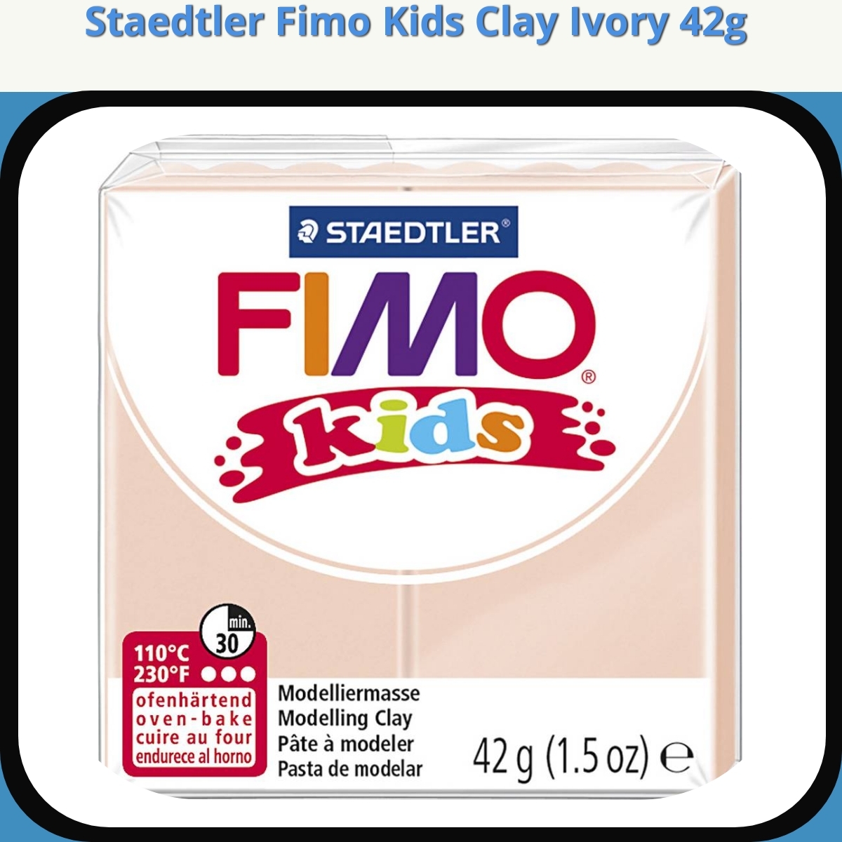 Anmeldelse af Staedtler Fimo Kids Clay Ivory 42g