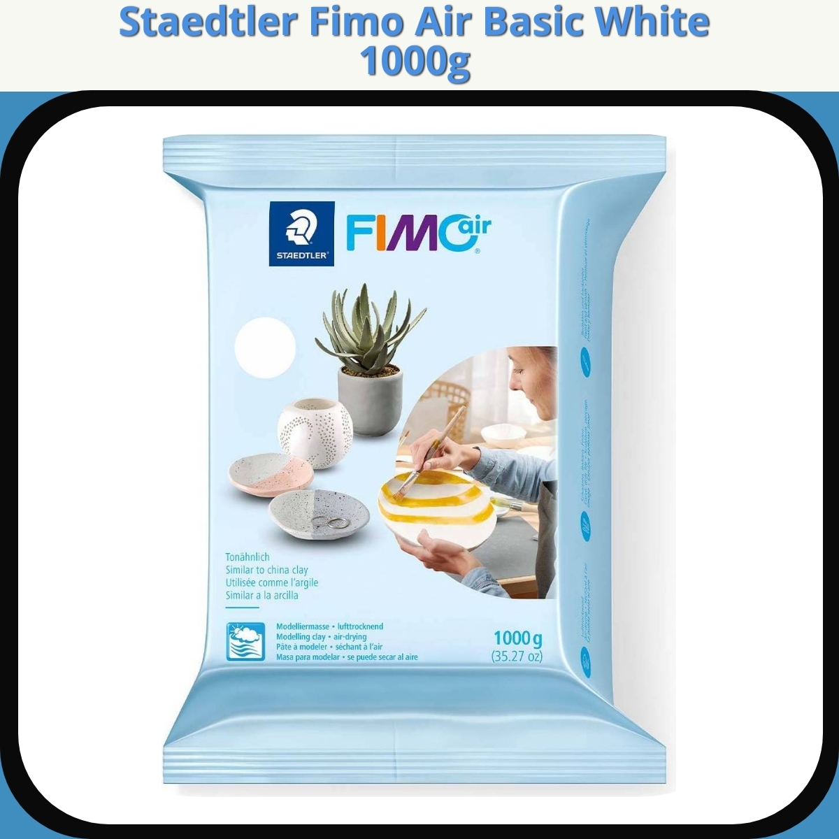 Anmeldelse af Staedtler Fimo Air Basic White 1000g