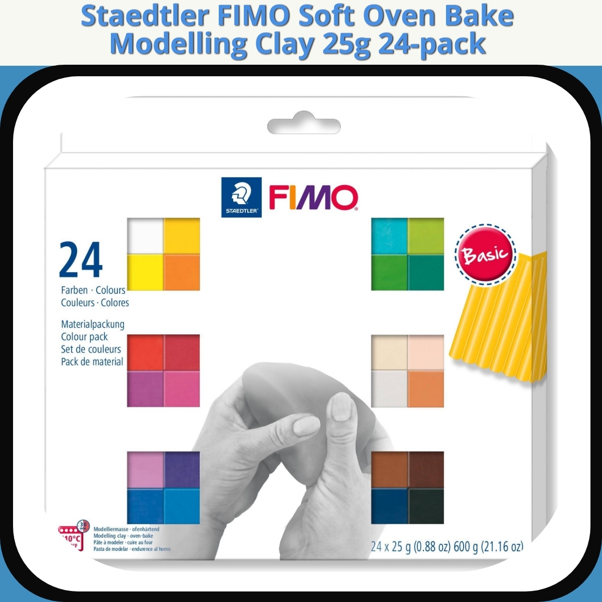 Anmeldelse af Staedtler FIMO Soft Oven Bake Modelling Clay 25g 24-pack