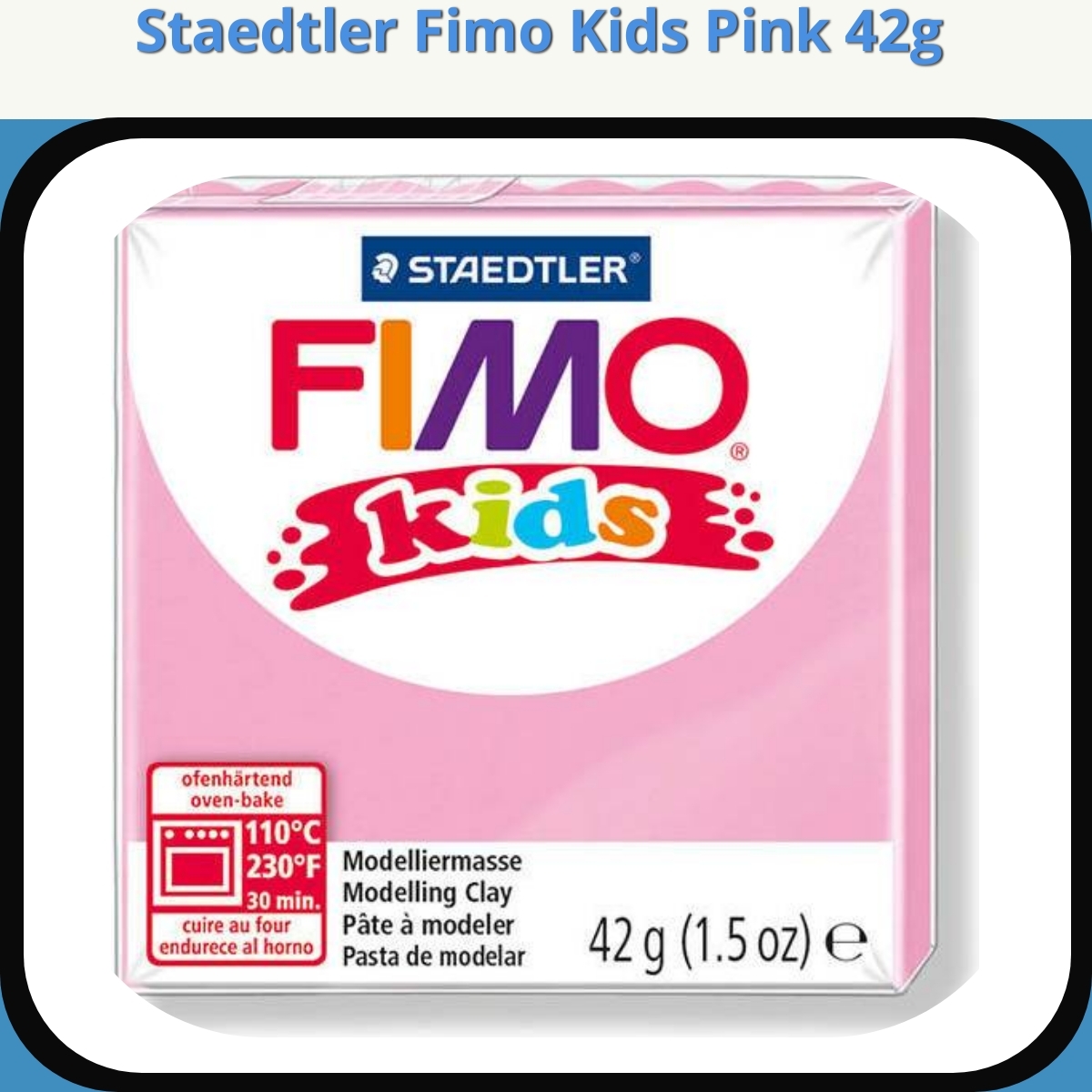 Anmeldelse af Staedtler Fimo Kids Pink 42g