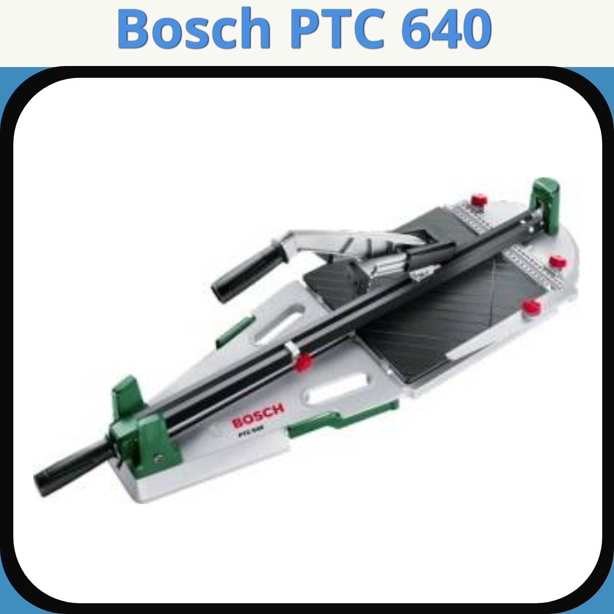 Anmeldelse af Bosch PTC 640