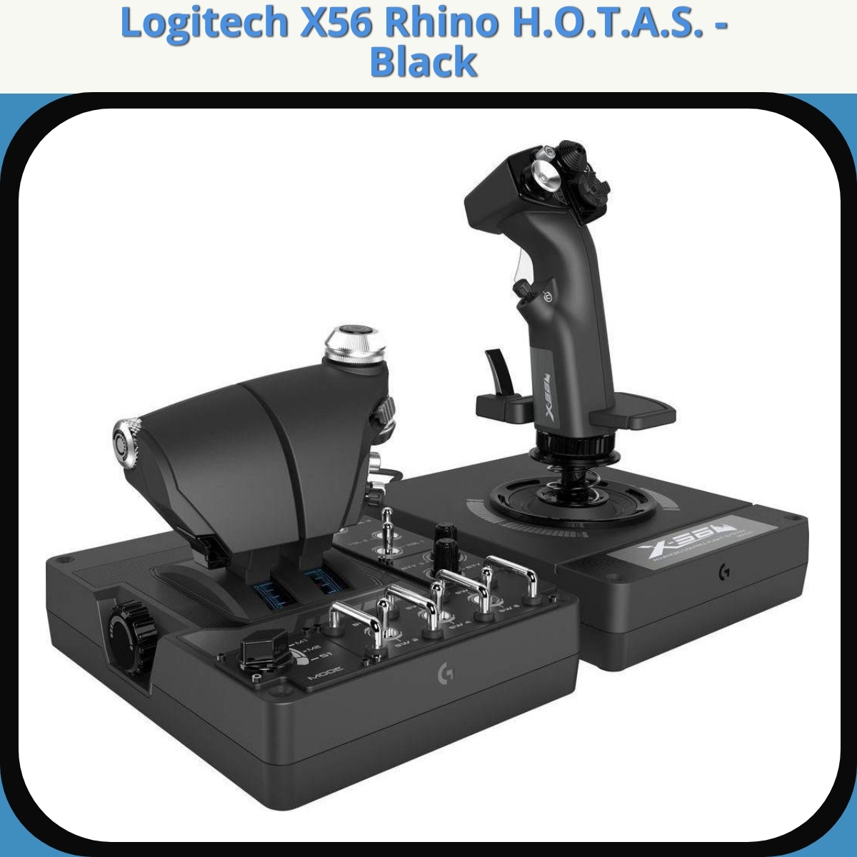 Anmeldelse af Logitech X56 Rhino H.O.T.A.S. - Black
