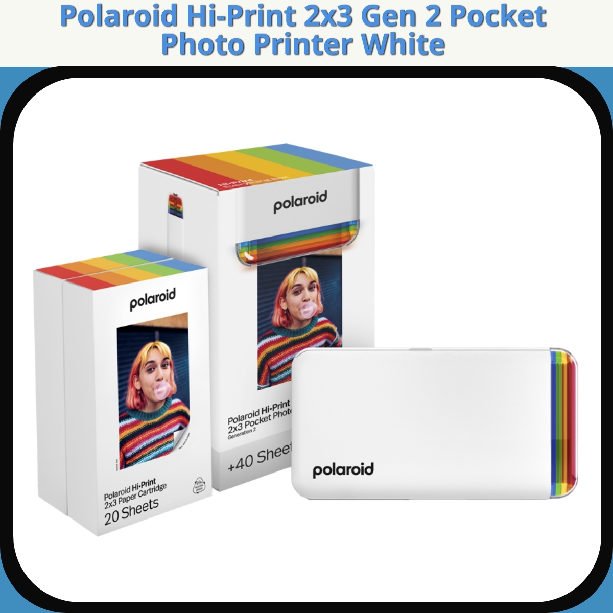 Anmeldelse af Polaroid Hi-Print 2x3 Gen 2 Pocket Photo Printer White