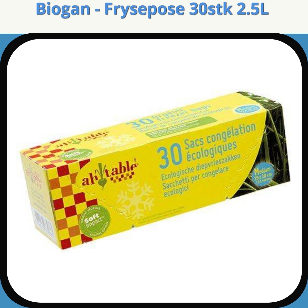 Anmeldelse af Biogan - Frysepose 30stk 2.5L