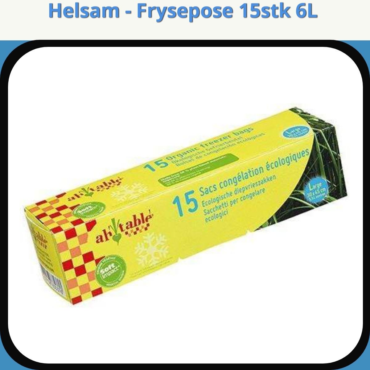 Anmeldelse af Helsam - Frysepose 15stk 6L