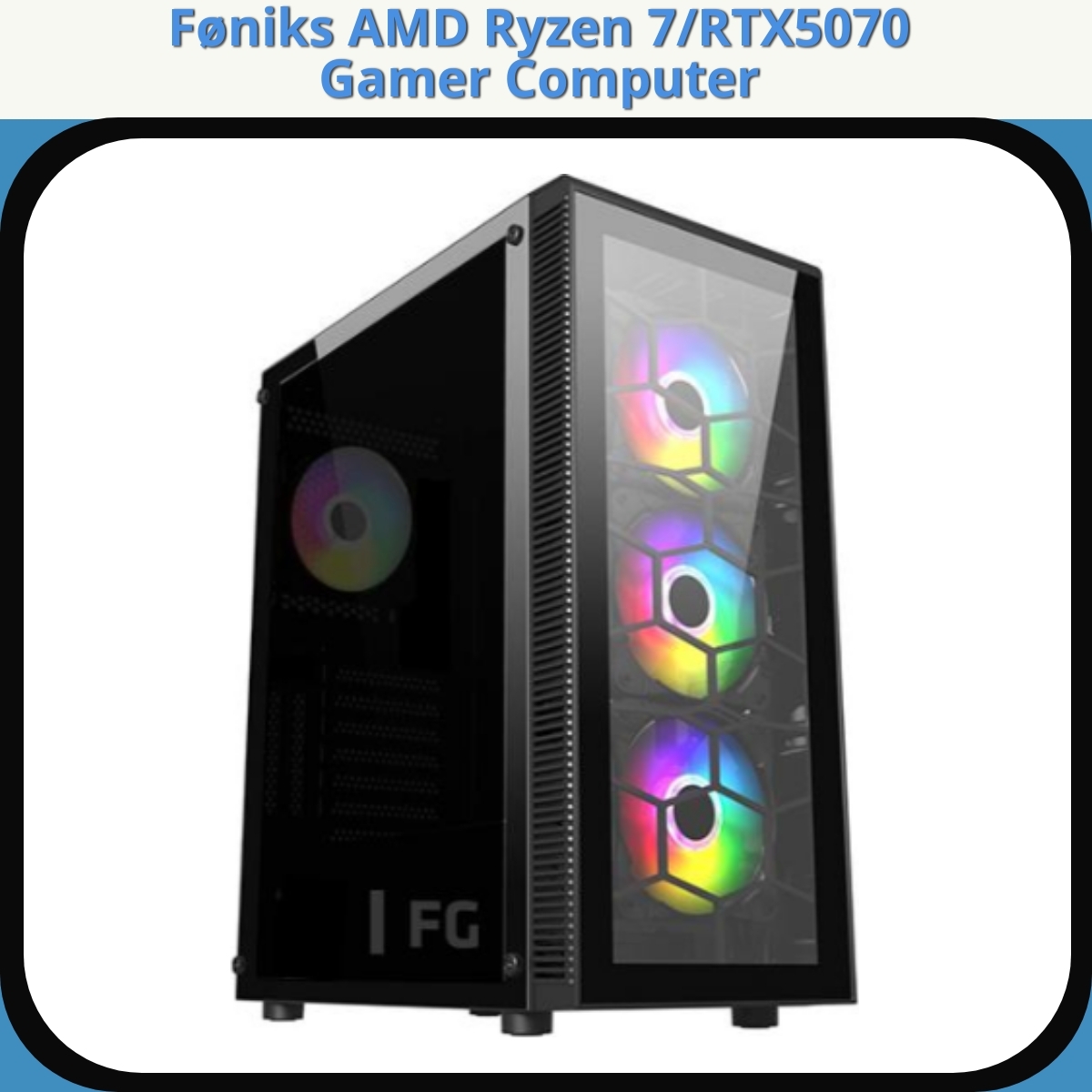 Anmeldelse af Føniks AMD Ryzen 7/RTX5070 Gamer Computer