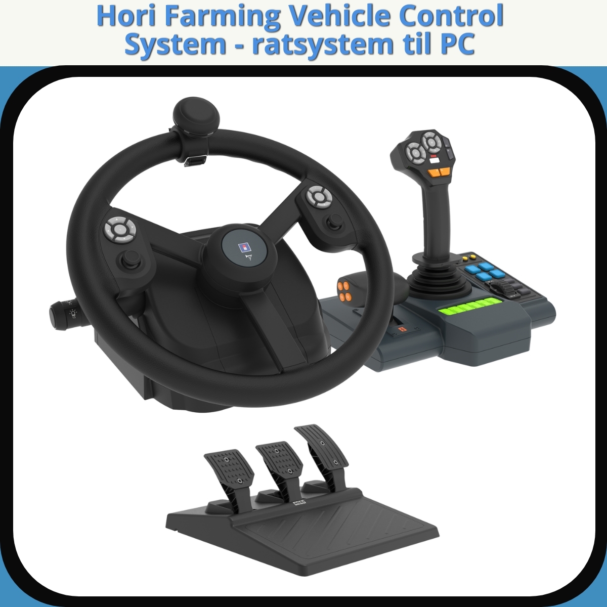 Anmeldelse af Hori Farming Vehicle Control System - ratsystem til PC