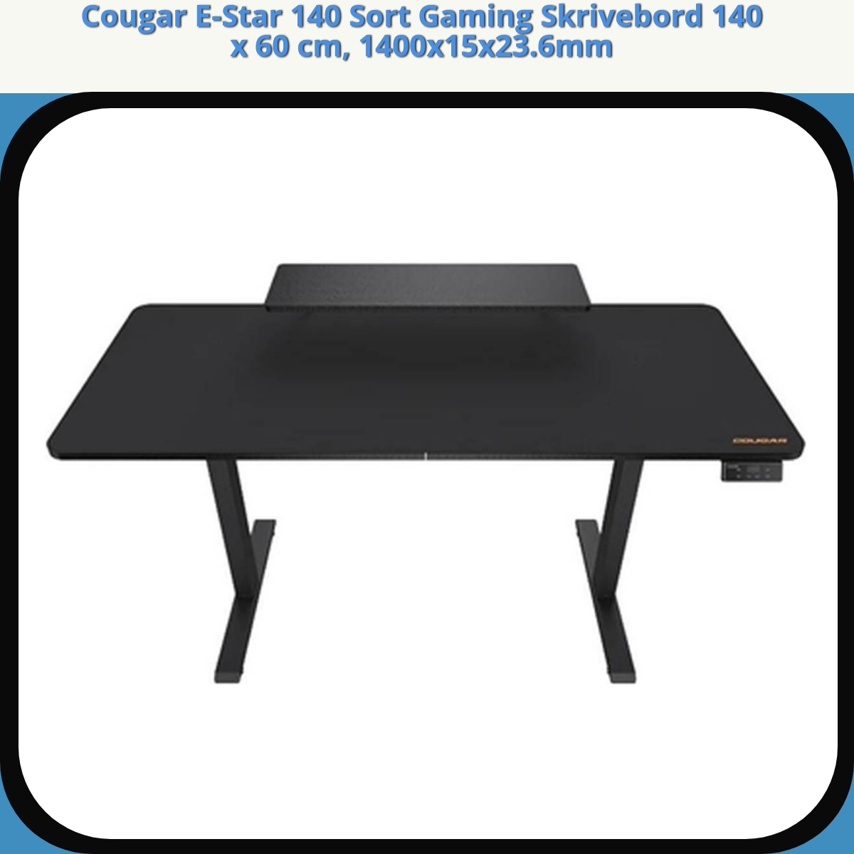 Anmeldelse af Cougar E-Star 140 Sort Gaming Skrivebord 140 x 60 cm, 1400x15x23.6mm
