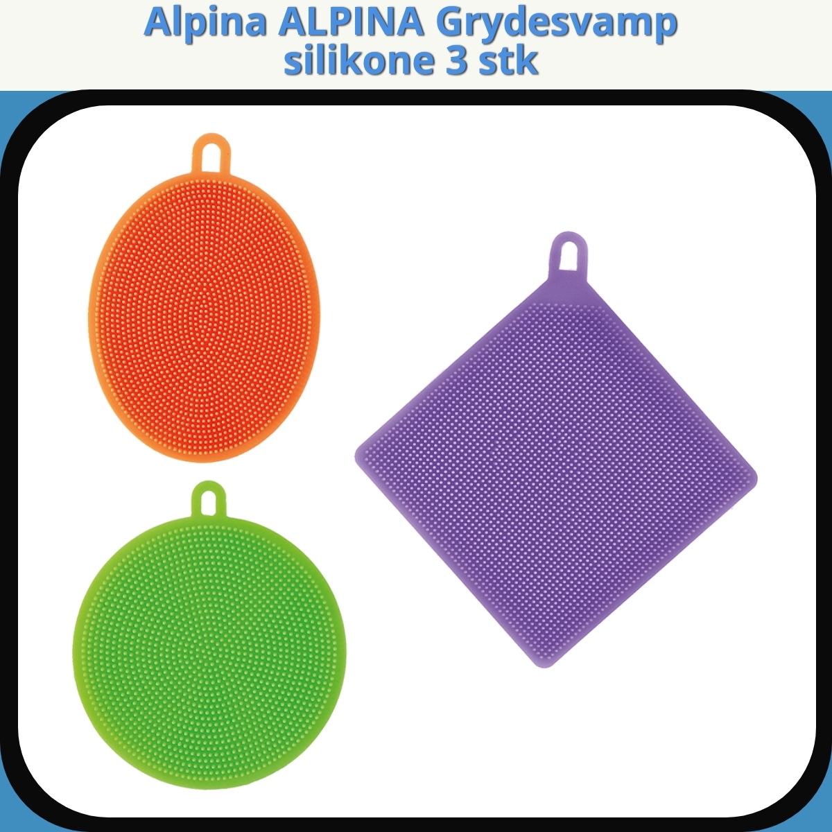 Anmeldelse af Alpina ALPINA Grydesvamp silikone 3 stk
