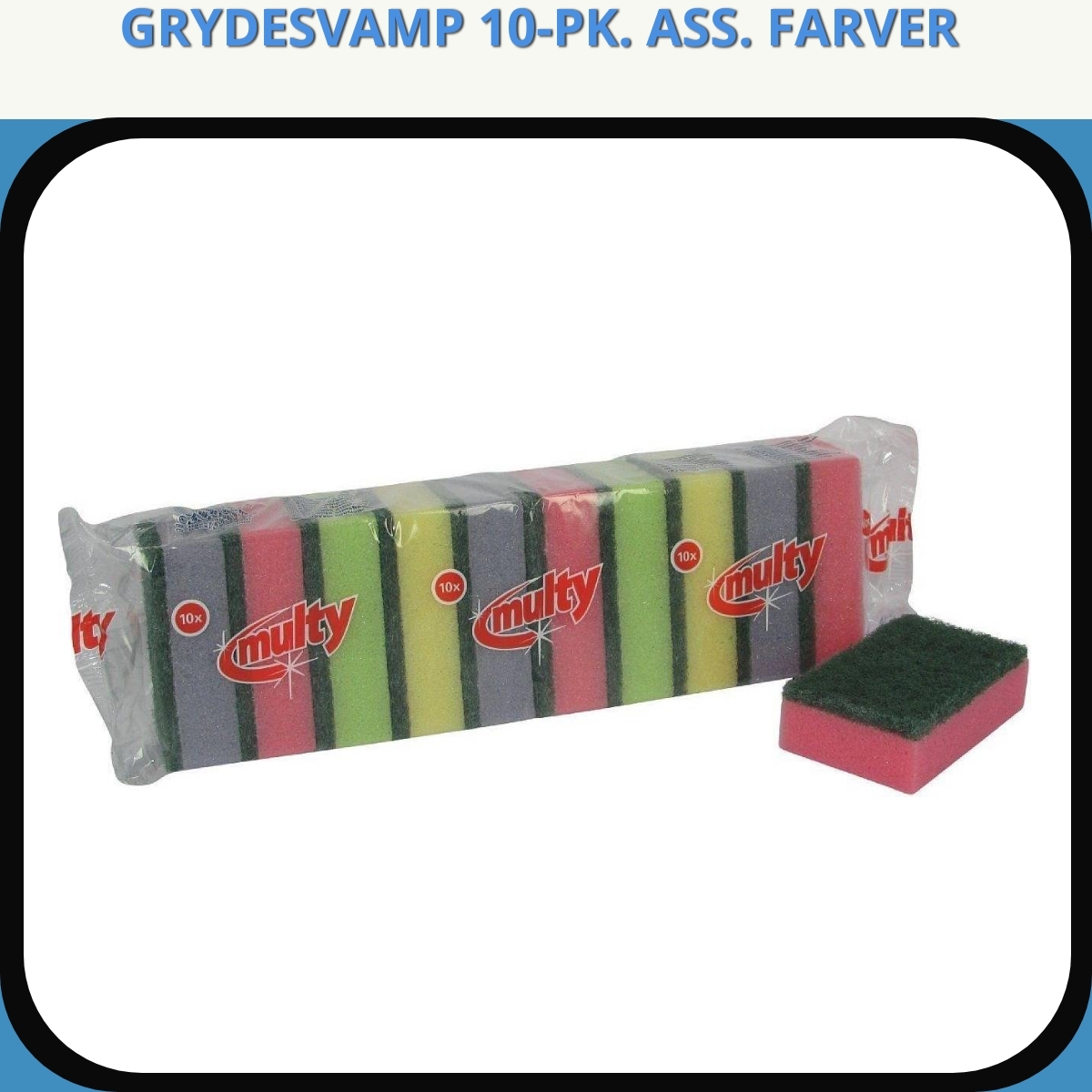 Anmeldelse af GRYDESVAMP 10-PK. ASS. FARVER