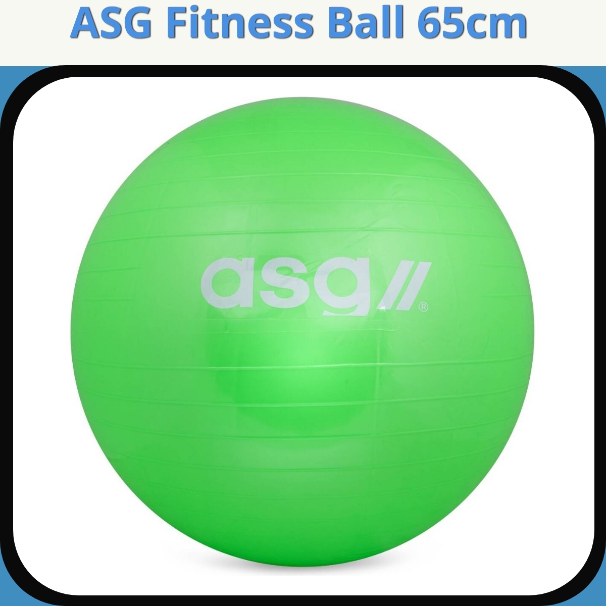 Anmeldelse af ASG Fitness Ball 65cm
