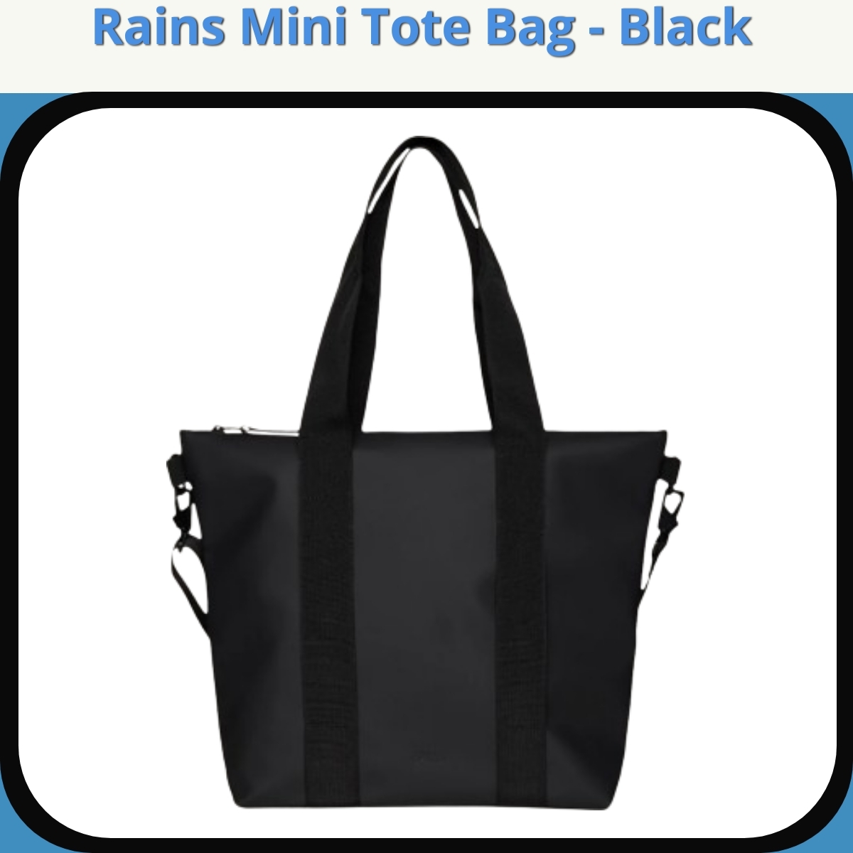 Anmeldelse af Rains Mini Tote Bag - Black