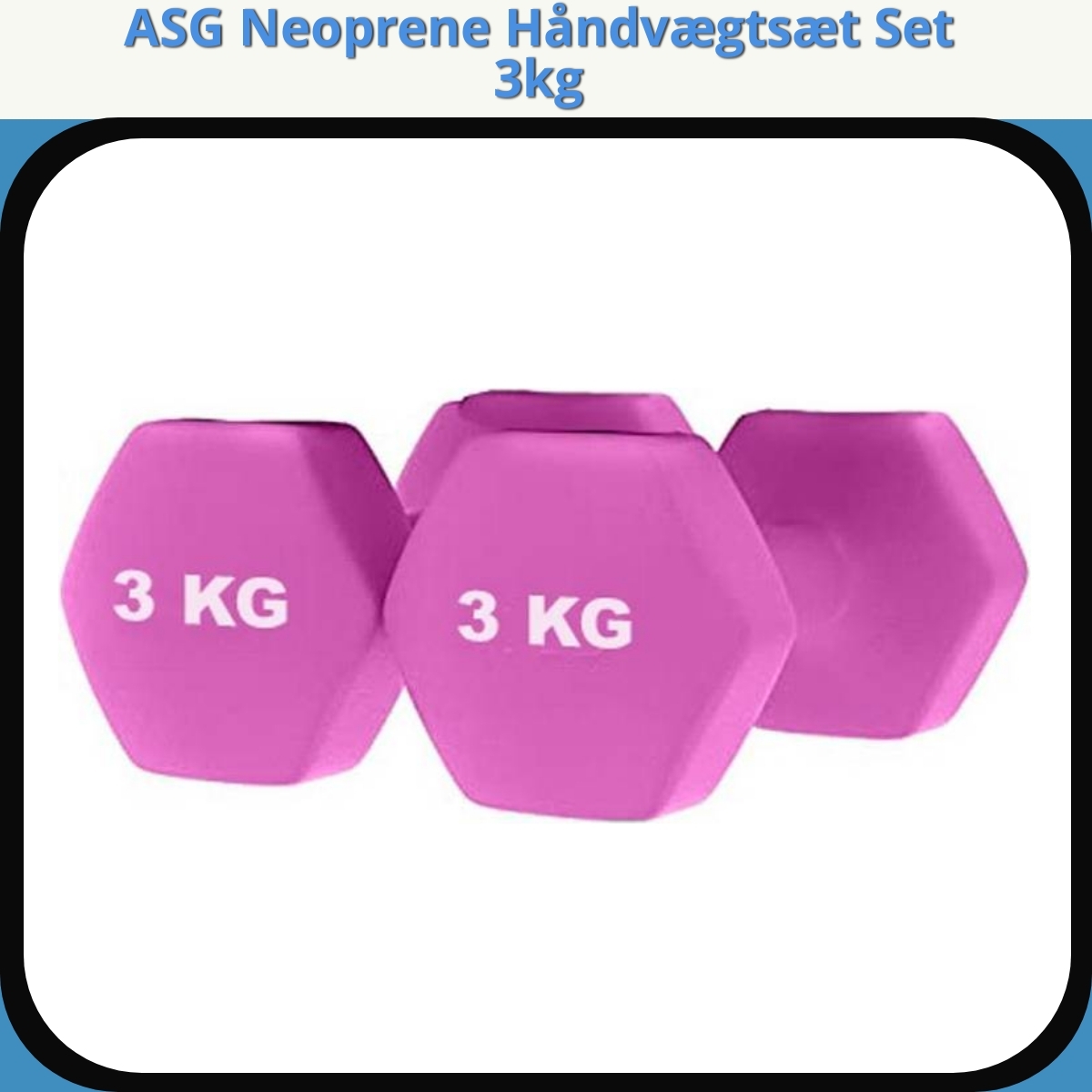 Anmeldelse af ASG Neoprene Håndvægtsæt Set 3kg
