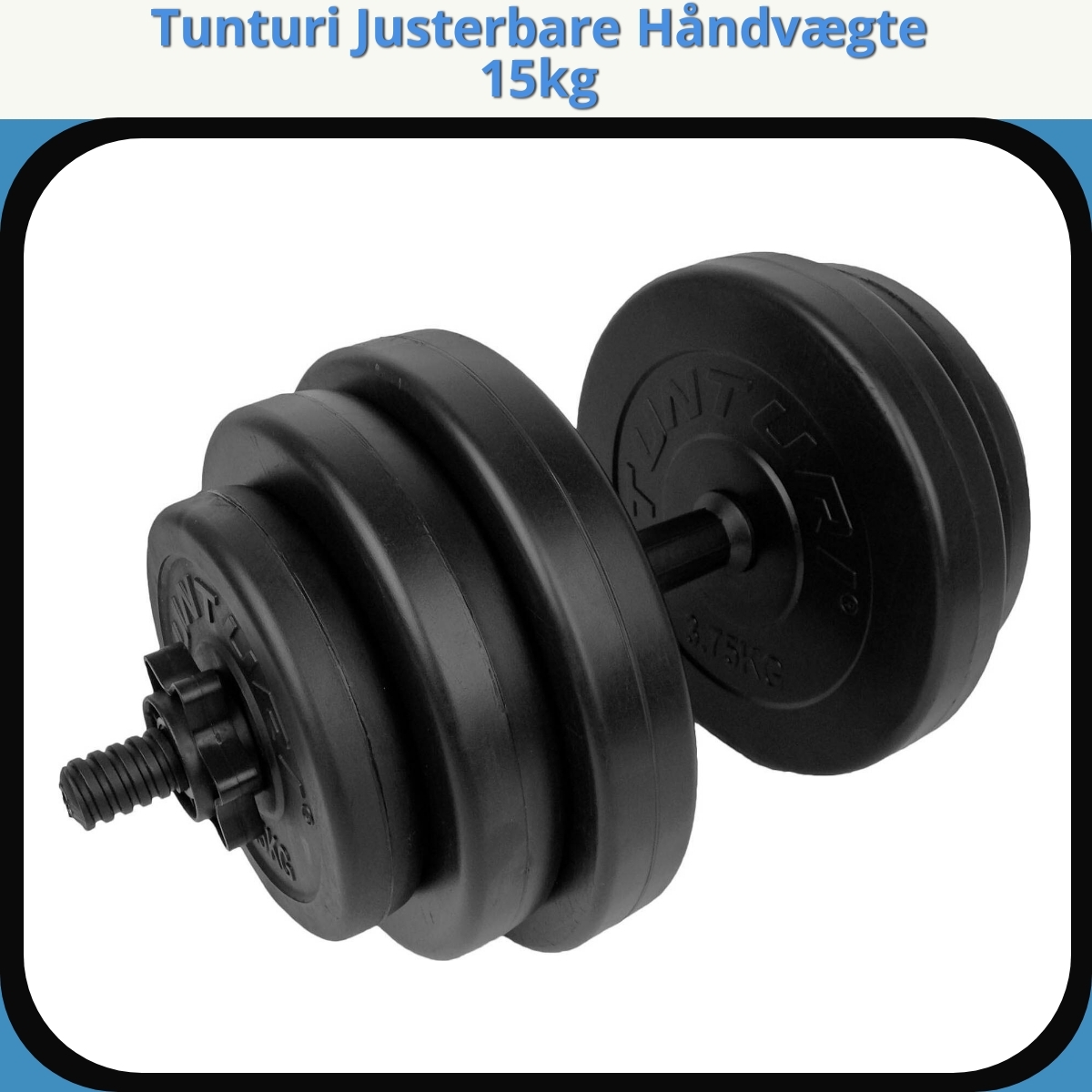 Anmeldelse af Tunturi Justerbare Håndvægte 15kg
