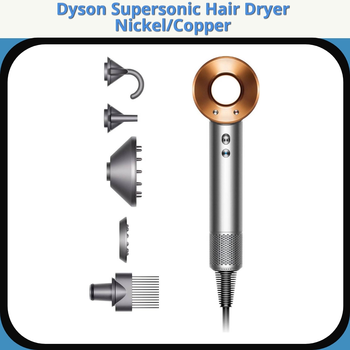 Anmeldelse af Dyson Supersonic Hair Dryer Nickel/Copper