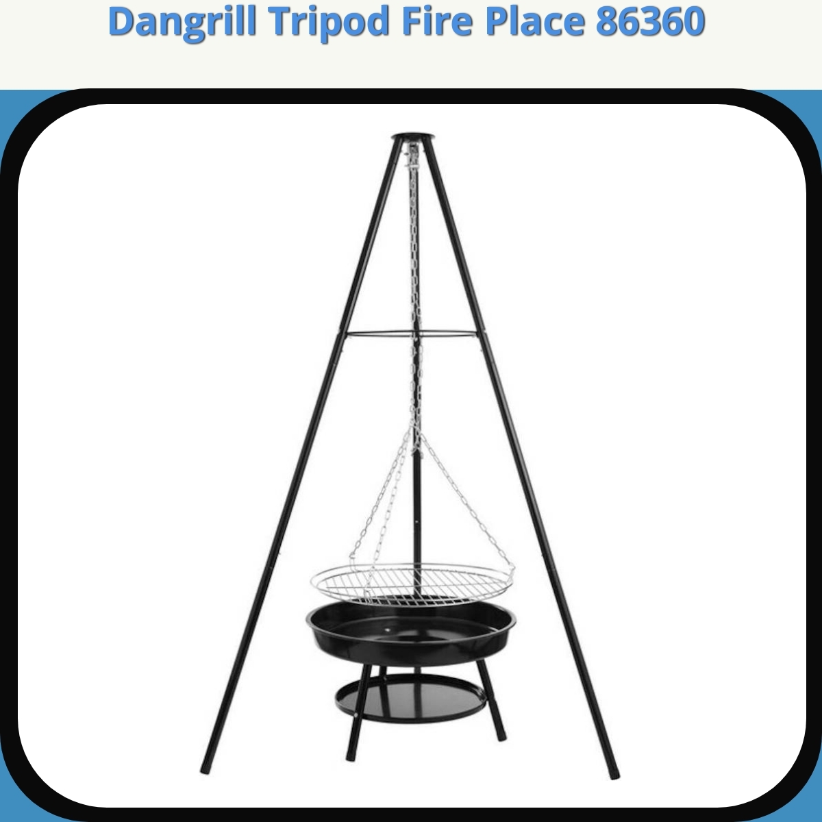 Anmeldelse af Dangrill Tripod Fire Place 86360