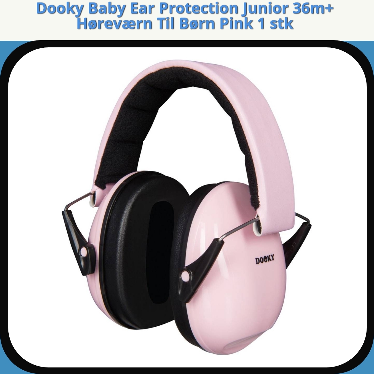 Anmeldelse af Dooky Baby Ear Protection Junior 36m+ Høreværn Til Børn Pink 1 stk