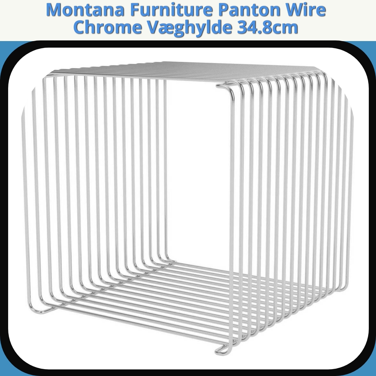 Anmeldelse af Montana Furniture Panton Wire Chrome Væghylde 34.8cm