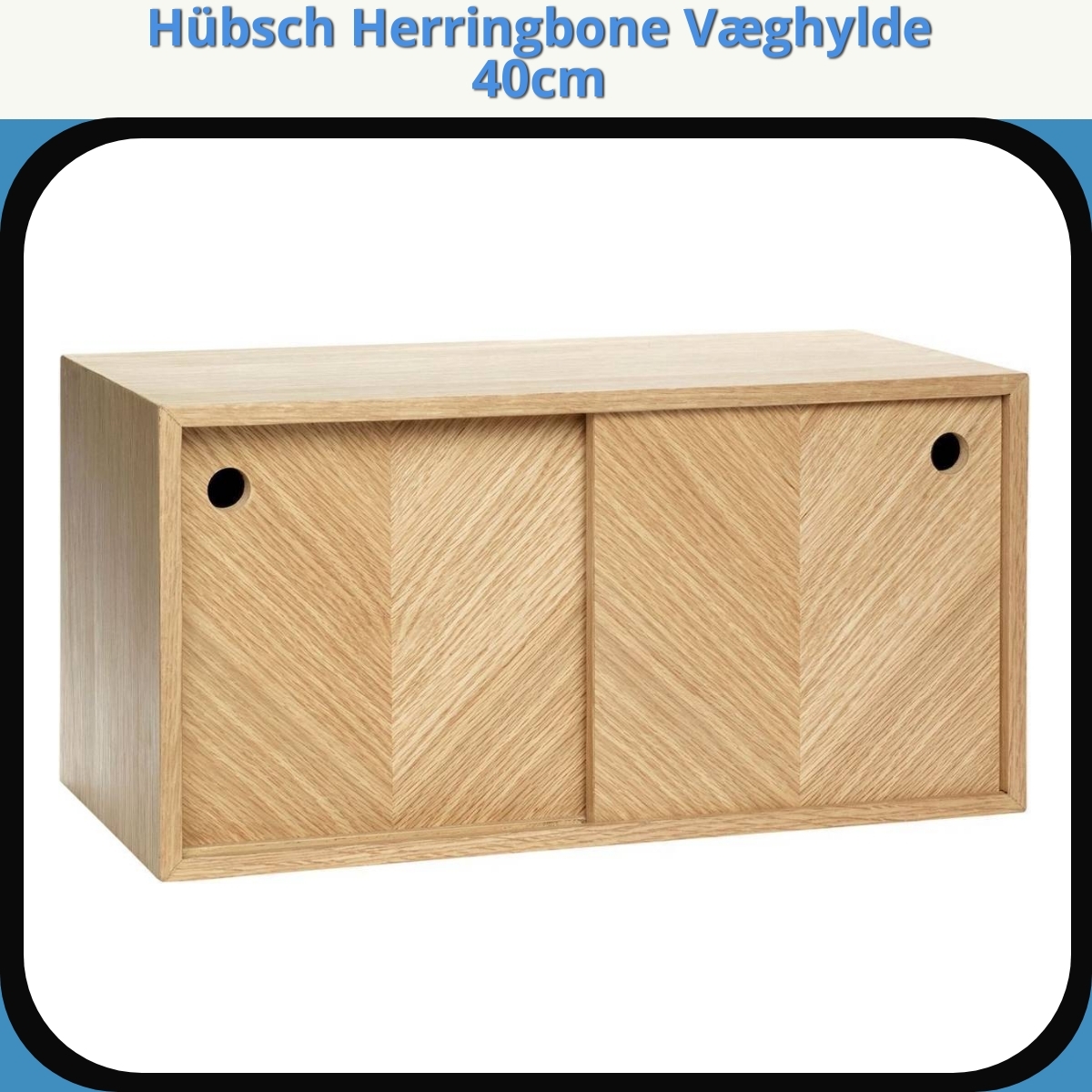 Anmeldelse af Hübsch Herringbone Væghylde 40cm