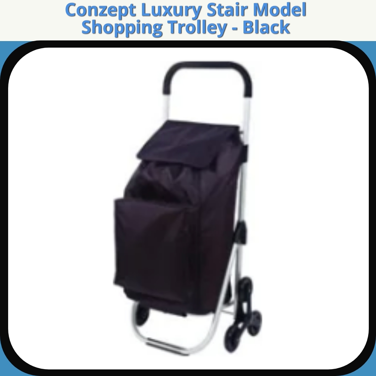 Anmeldelse af Conzept Luxury Stair Model Shopping Trolley - Black