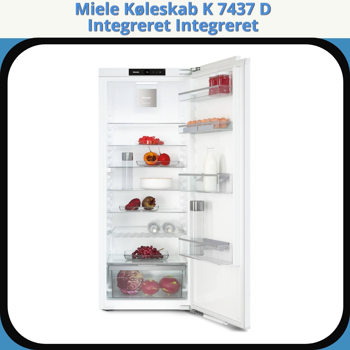 Anmeldelse af Miele Køleskab K 7437 D Integreret Integreret