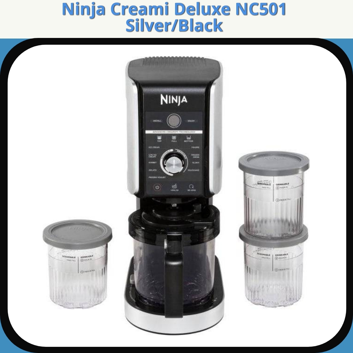 Anmeldelse af Ninja Creami Deluxe NC501 Silver/Black